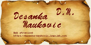 Desanka Mauković vizit kartica